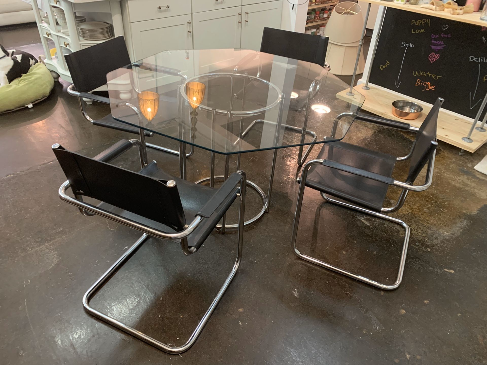 Vintage Mart Stam Cantilever Chairs & Dining Table
