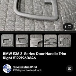 Bmw E36 3 Series Door Handle Trim