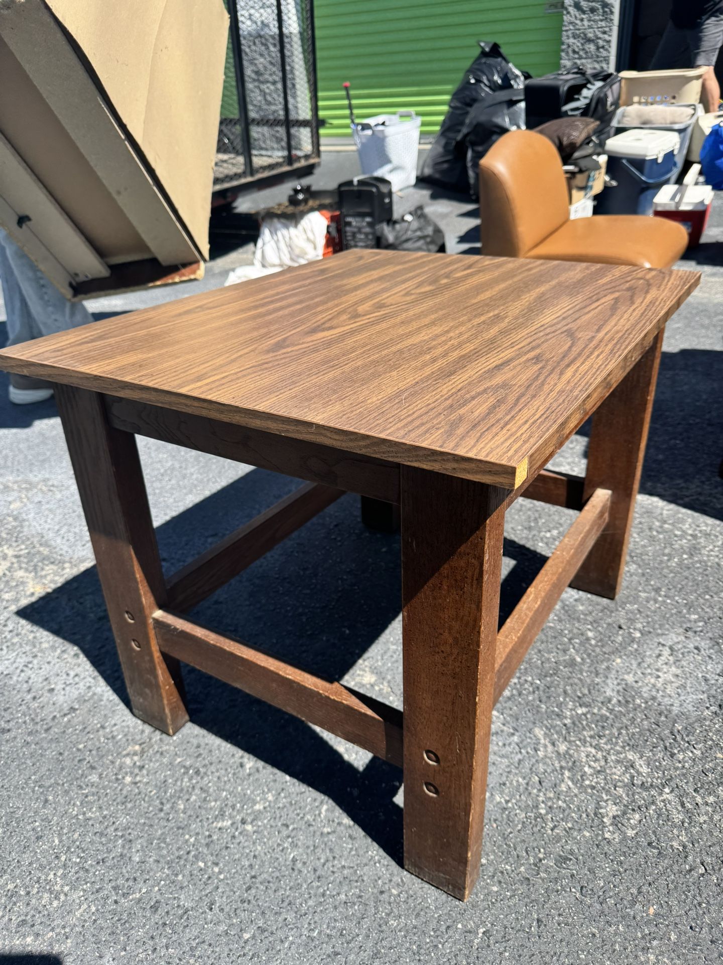 Wood Grain End Table