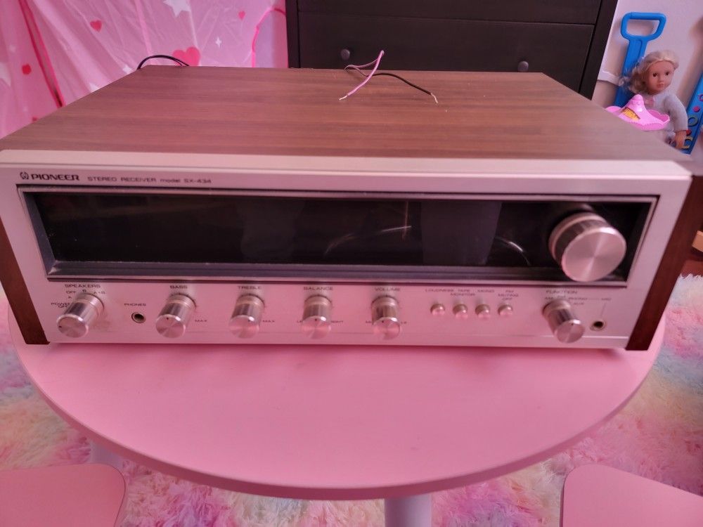 Vtg Pioneer Stereo Receiver Model Sx-434