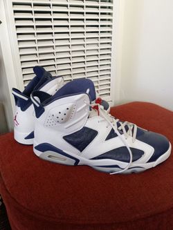 Air jordan 6s Olympic navy blue 2024
