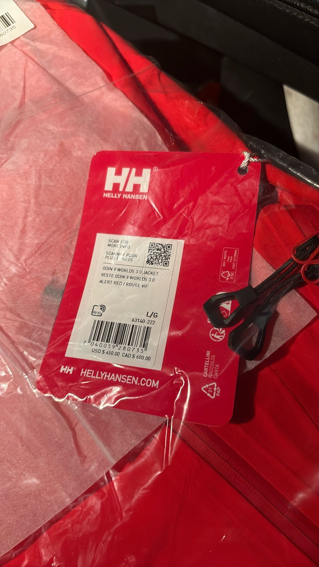 Helly Hansen 3.0 Jacket Brand New