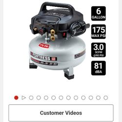 Brand New 6 Gal. Fortress Air Compressor