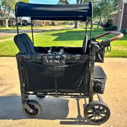 Wonderfold~W2(2seats/2kids)~Luxe~wagon~with~canopy