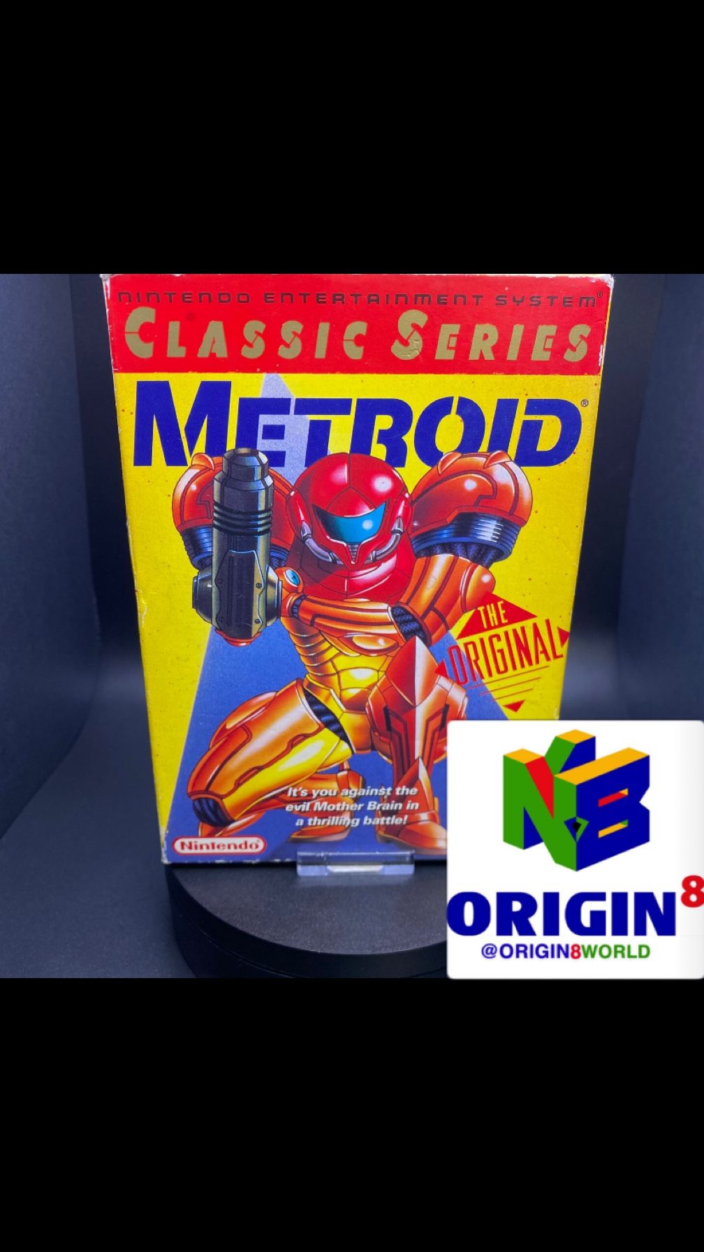 Metroid Yellow Label For NES Nintendo Entertainment System Video Game Tested Original Brand Name Complete In Box CIB
