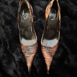 Icône (Real) snake skin heels (size 40 U.S 8.5 - 9) 