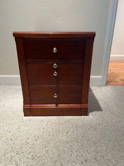 Wooden filing cabinet