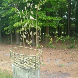 Wrought Iron Planter Rack/ Basket