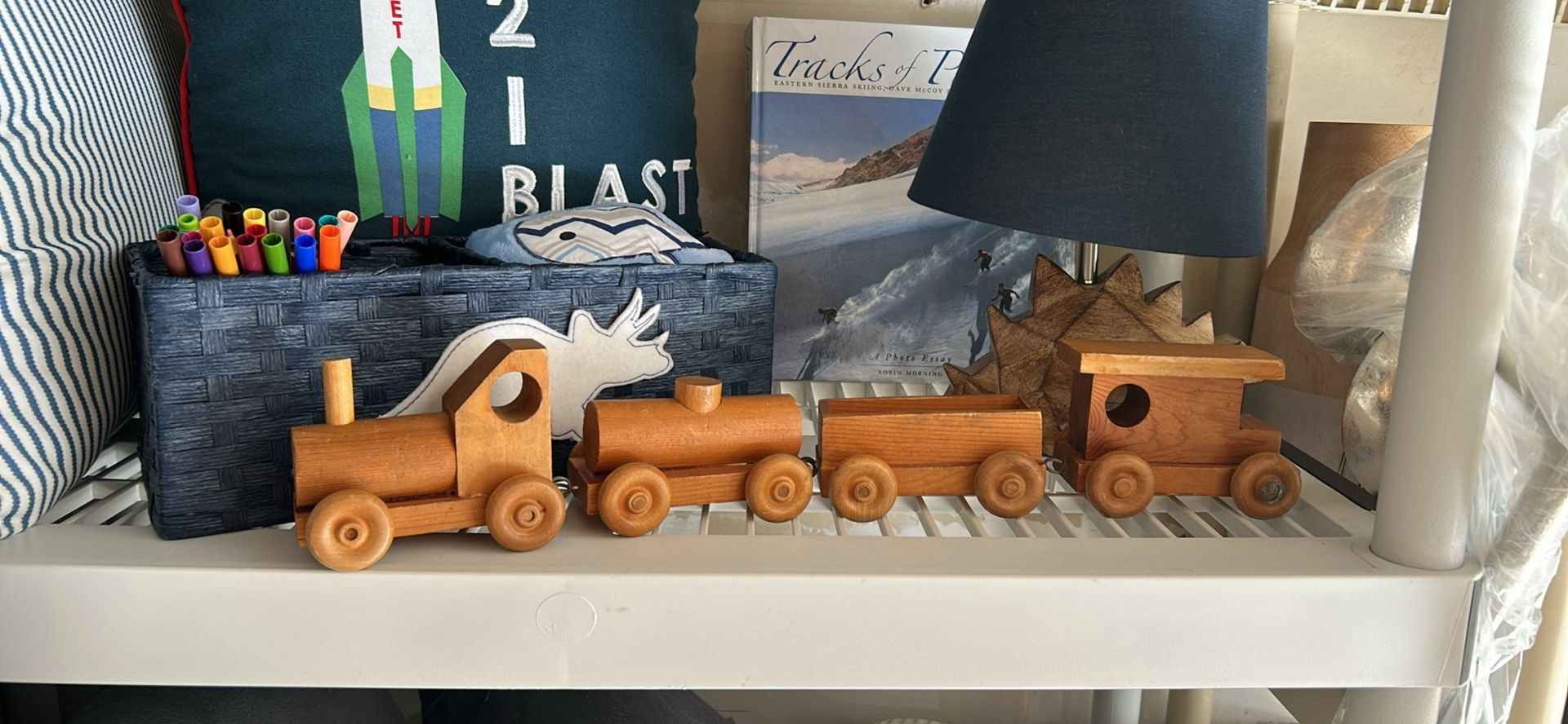 Vintage Wooden Toy Train