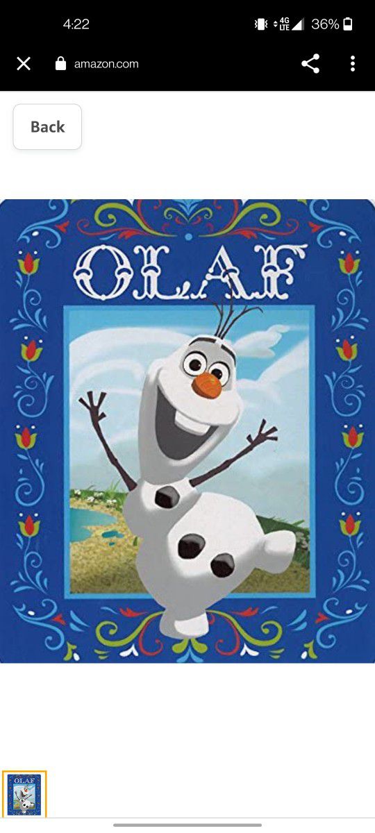 New Olaf Frozen Throw/Blanket