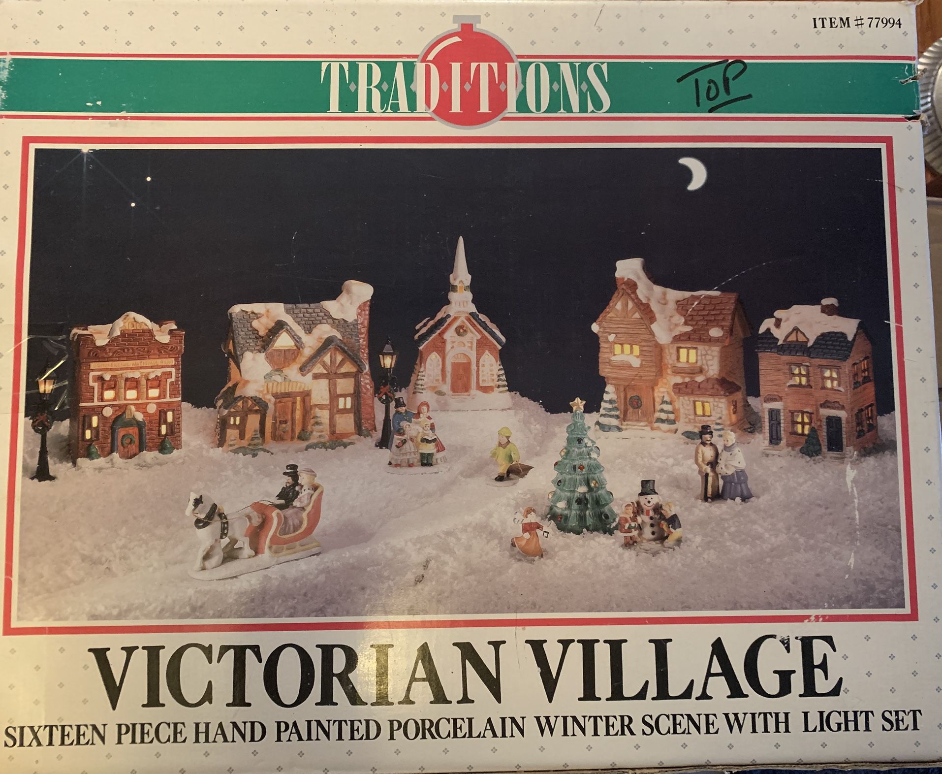 Vintage Victorian Lighted Village