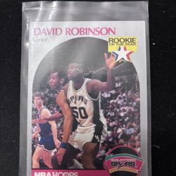 1990 David Robinson Rookie Of The Year Card