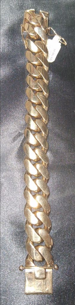 10k y/g 230 grms 9" Cuban Bracelet 1119574