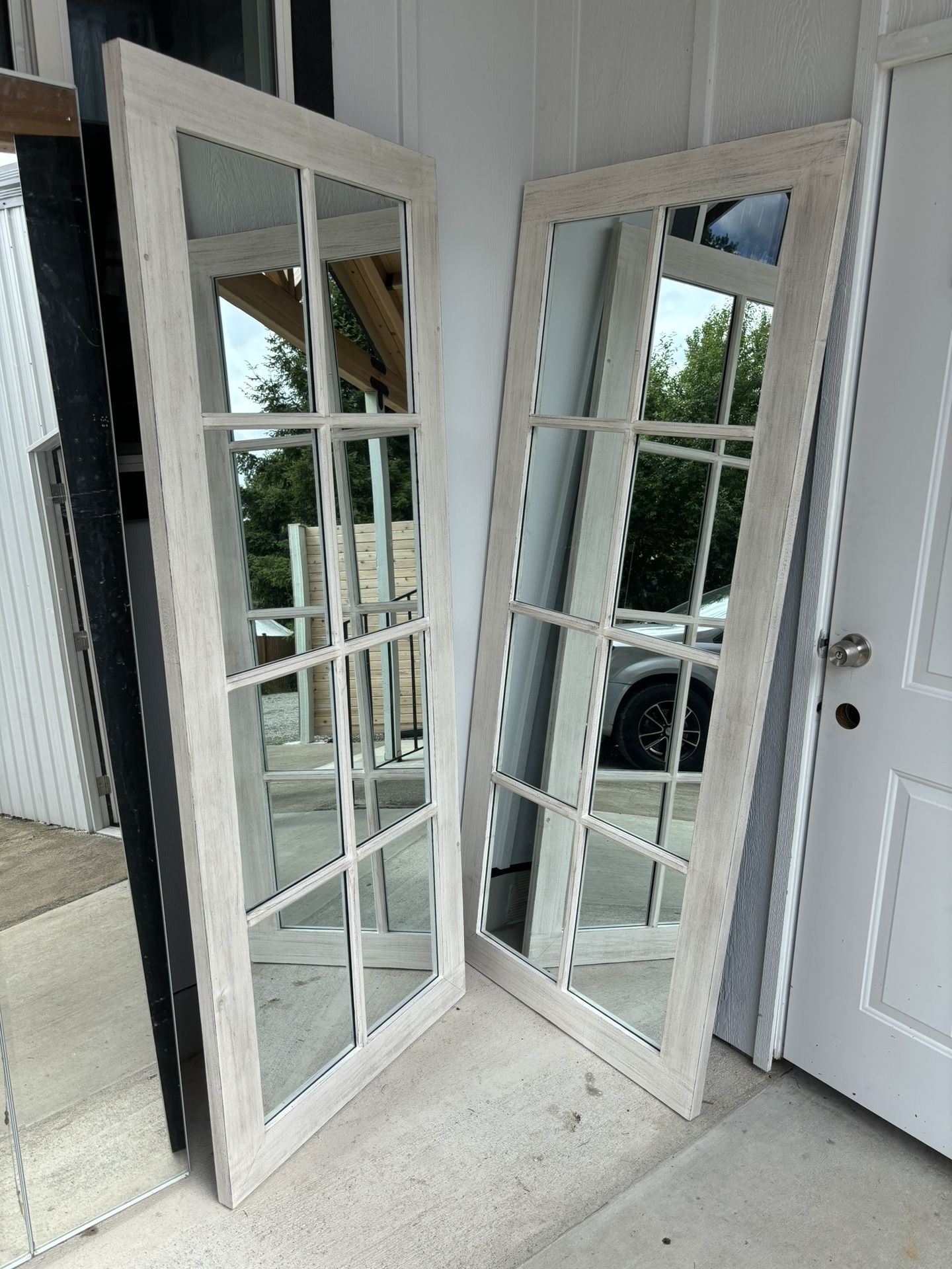 2 Wood Mirrors