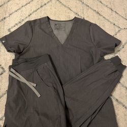 Figs Women’s Scrub Set Graphite Size Medium Zamora Joggers And Casma Top