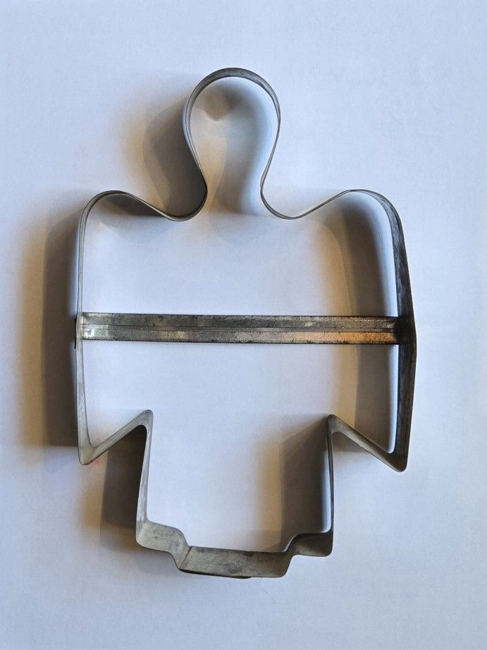 Antique Primitive Farmhouse Tin Cookie Cutter