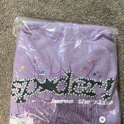 Spider hoodie purple açaí Size M