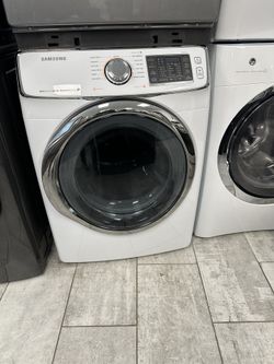 Samsung 27 Inch Gas Dryer Front Load 7.5 Cu.ft High Efficiency White Color 