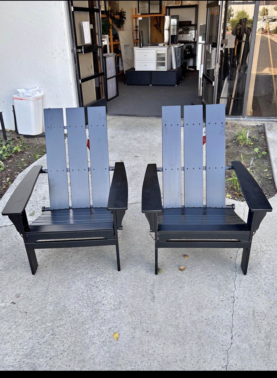 Set of 2 New Acacia Wood Foldable Outdoor Patio Wooden Adirondack Chair ...