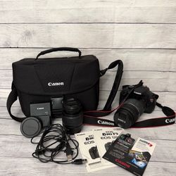 Canon EOS Rebel T5 18MP DSLR Complete Kit 3x Zoom USB Bag Charger (Near Mint!)
