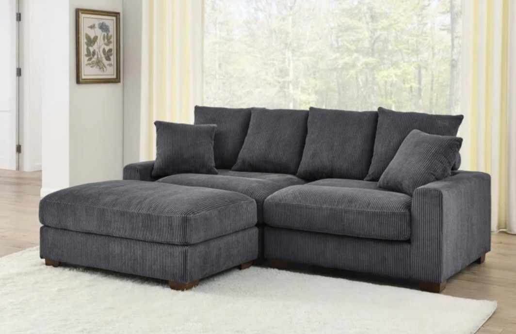 Couch With Ottoman 