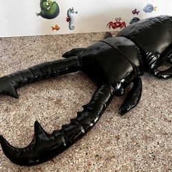 SUPER LARGE BLACK BEETLE TOY WITH VINYL MATERIAL!  24 INCH Brand New With Tags!!