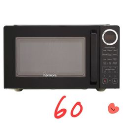  .Kenmore 0.9 cu-ft Microwave Black: Countertop, 900W, Child Lock, 6 Programs, Compact Size