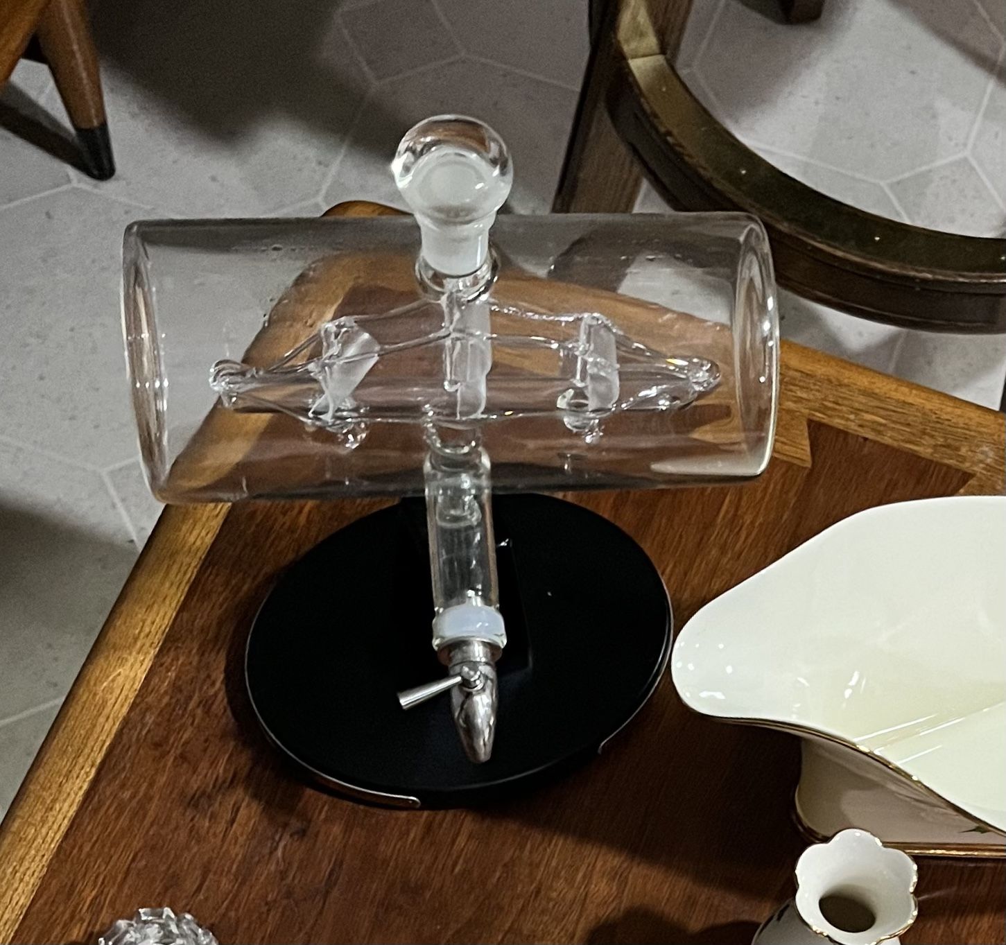 Whiskey Decanter Ship In Bottle