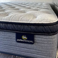 King Size Mattress Serta Perfect Sleeper Pillow Top 14” Inches Thick Wrapped in Plastic Direct From Factory Same Day Delivery  