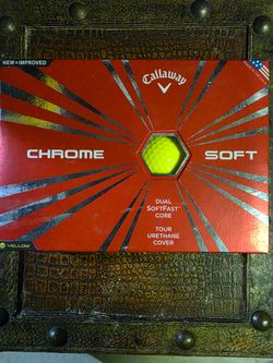 Callaway Chrome Soft Yellow golf balls