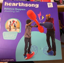 NEW SEALED Inflatable Balance Jousting Set By HearthSong Boppers kids New In Box