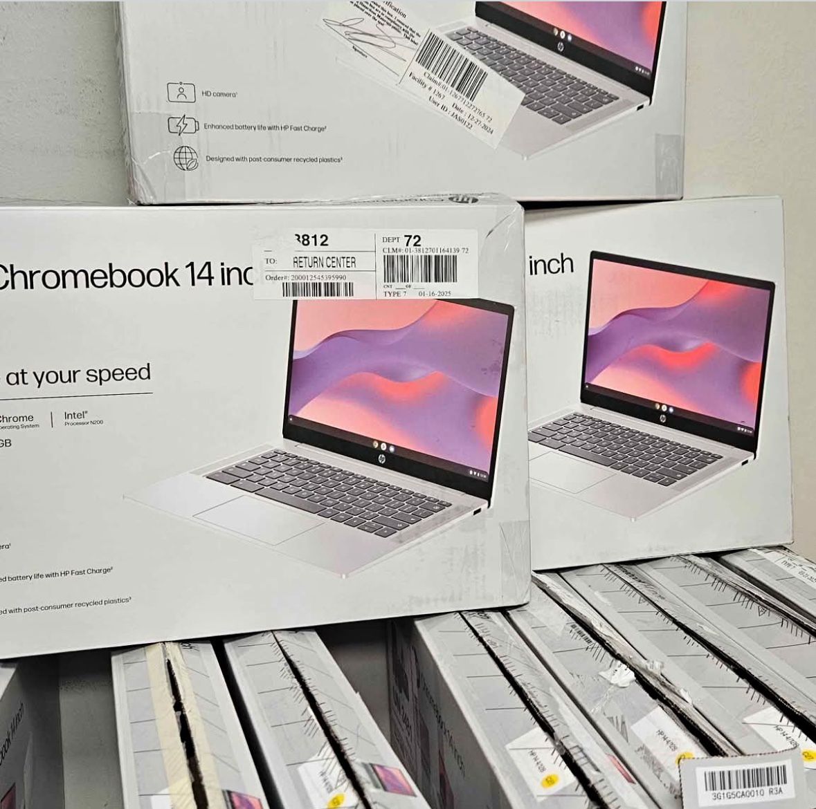 Hp chromebook 14in New 128gb 4gb ram