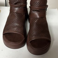 Boots Style Brown Women Shoes 