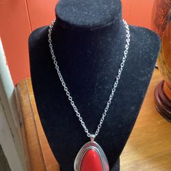  Jewelry Pendant  Red With Necklace