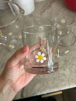 Daisy Pitcher & Cups Set