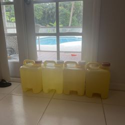 8 Chlorine Jugs 