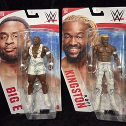 WWE  Mattel Basic Series 114 & 115, Lot Of Two, THE NEW DAY, BIG E & KOFI KINGSTON 