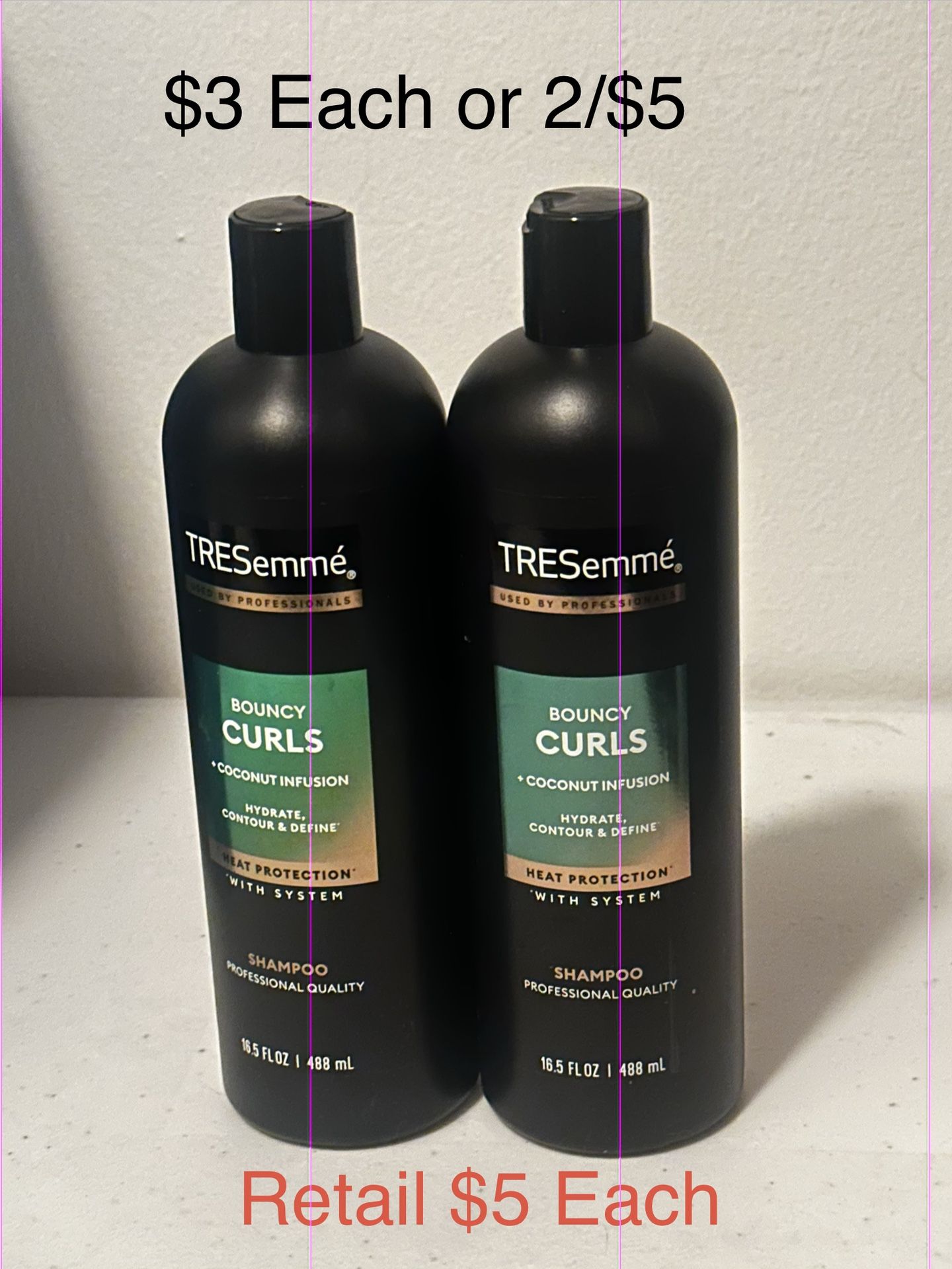 Tresumme Curly $3 Each or 2/$5