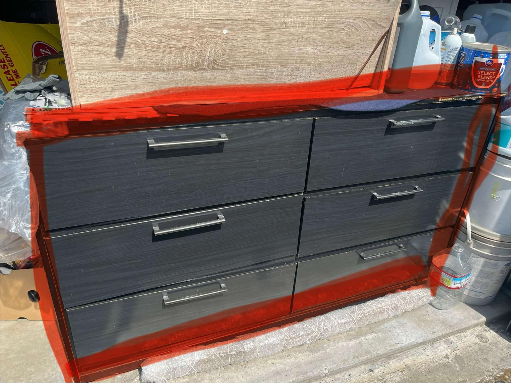 Bedroom set With Light up Headboard+ matching Nightstand combo.