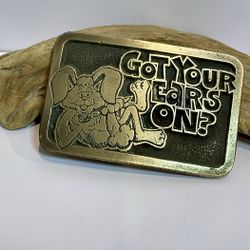 Vintage 1976 Got Your Ears On?  Belt Buckle Oden 1976