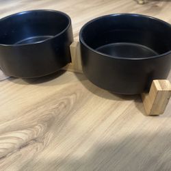 Medium Ceramic Dog Bowl Set