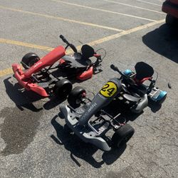 2 hyper Gogo hoverboard go-karts 