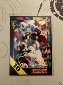 Barry Sanders Rookie card