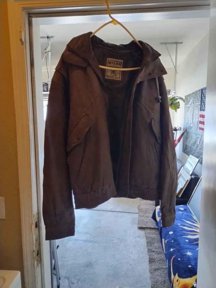 Men's Brown Leather Jacket 