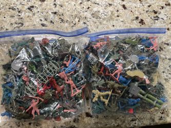 Two Bags of Little Army Men Toys