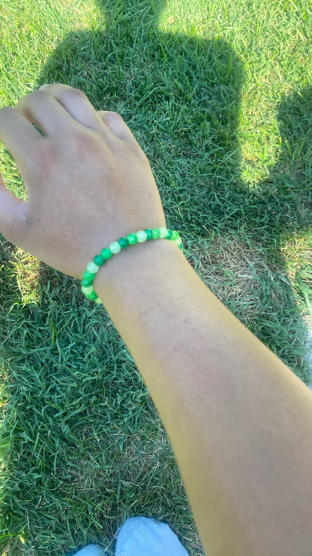 Green Beaded Bracelet