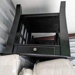 Black End Tables With Drawer
