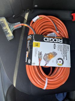  RIGID 100ft. Contractor Grade Extension Cord 3 port