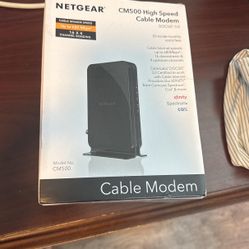 Netgear CM500 High speed Cable modem  docsis 3.0