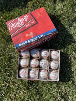 12 NEW Rawlings RLLB1 Baseballs 12 Count